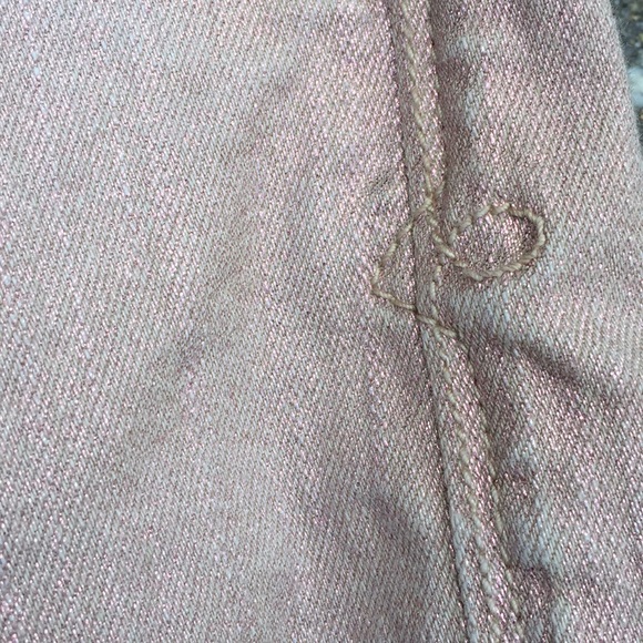 Lucky Brand 6/28 SOFIA SKINNY Metallic Rose JEAN - Picture 5 of 8